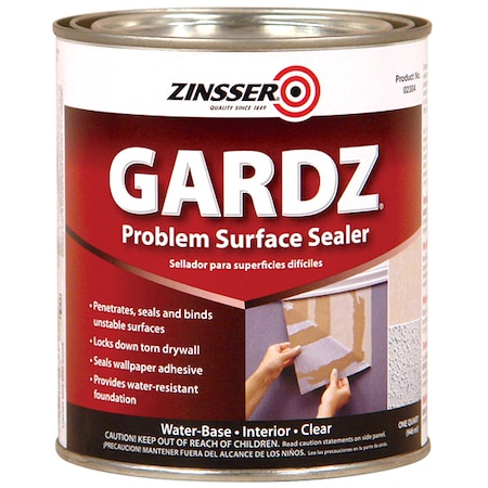 ZINSSER 1 Qt Clear Gardz Water-Based Problem Surface Sealer 02304